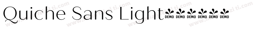 Quiche Sans Light字体转换